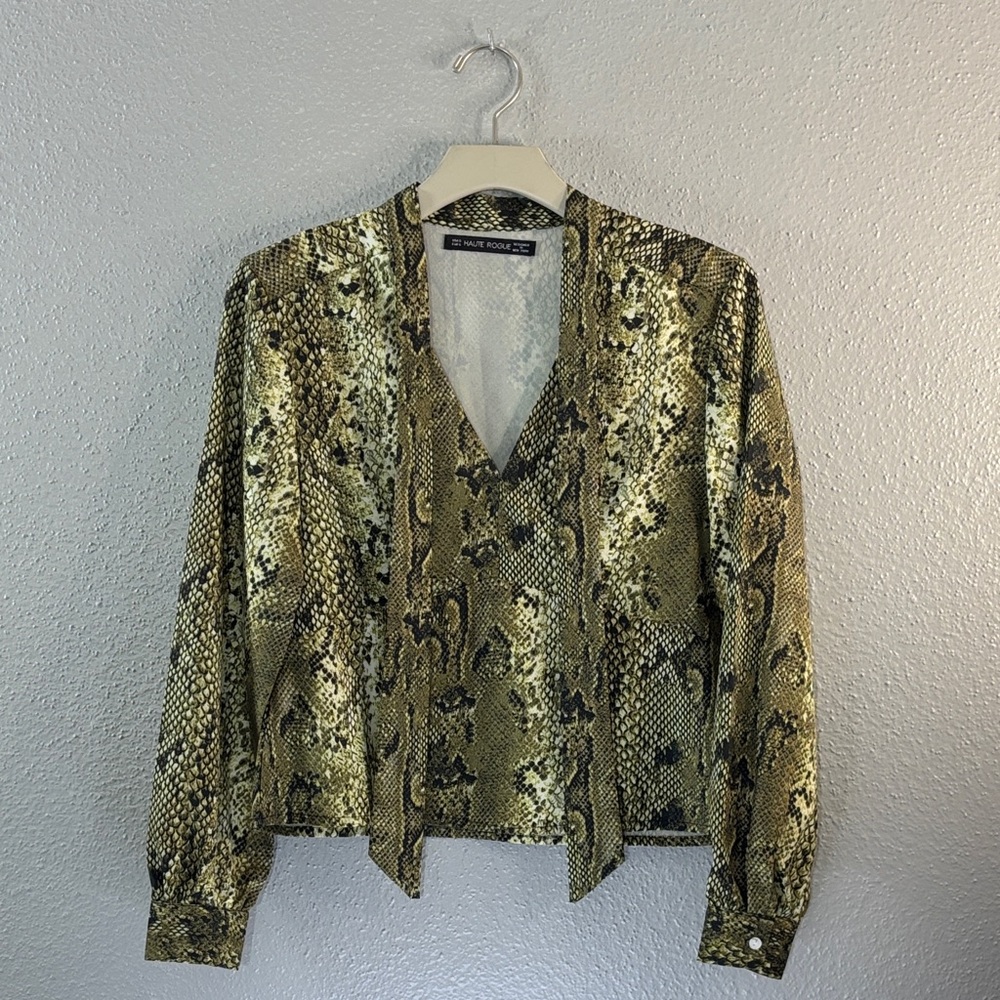 Snake Print Blouse